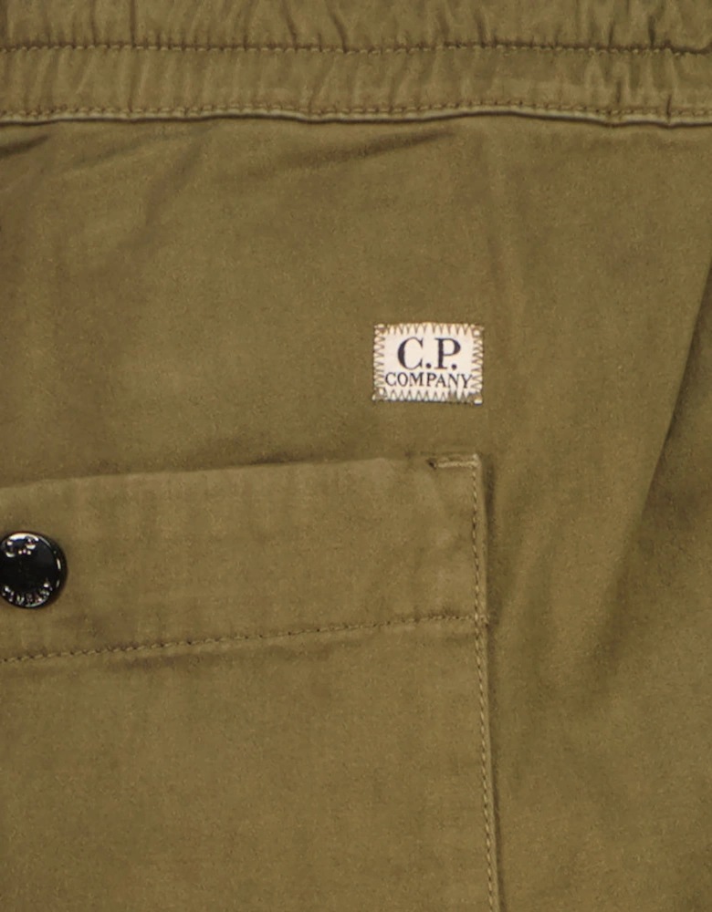 Stretch Satin Lens Cargo Pants
