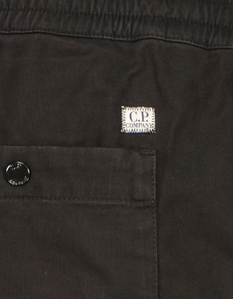 Stretch Satin Lens Cargo Pants