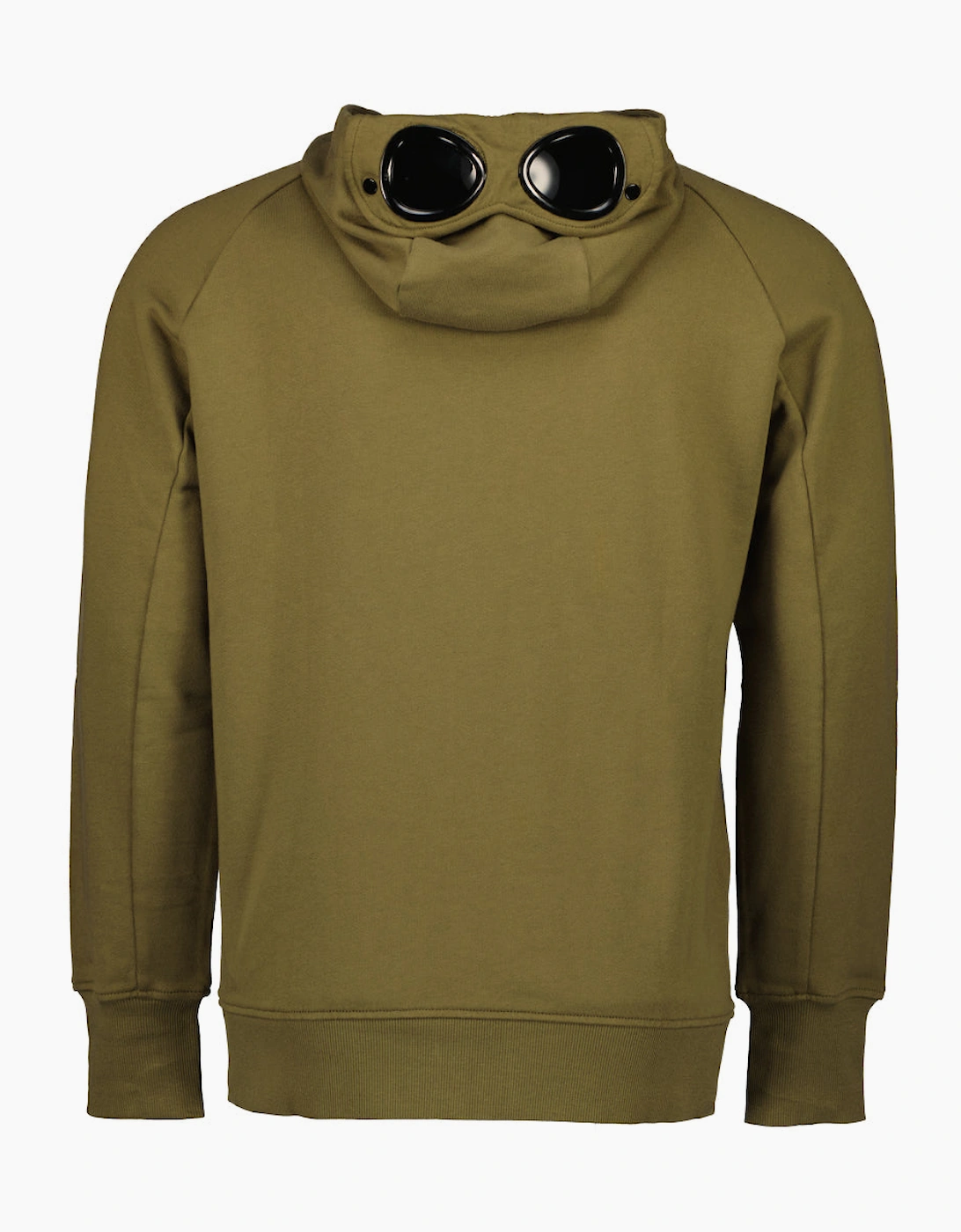 Diagonal Raised Fleece Zipped Goggle Hoodie