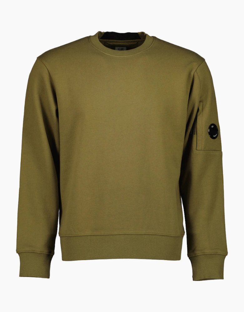 Diagonal Raised Fleece Lens Sweatshirt