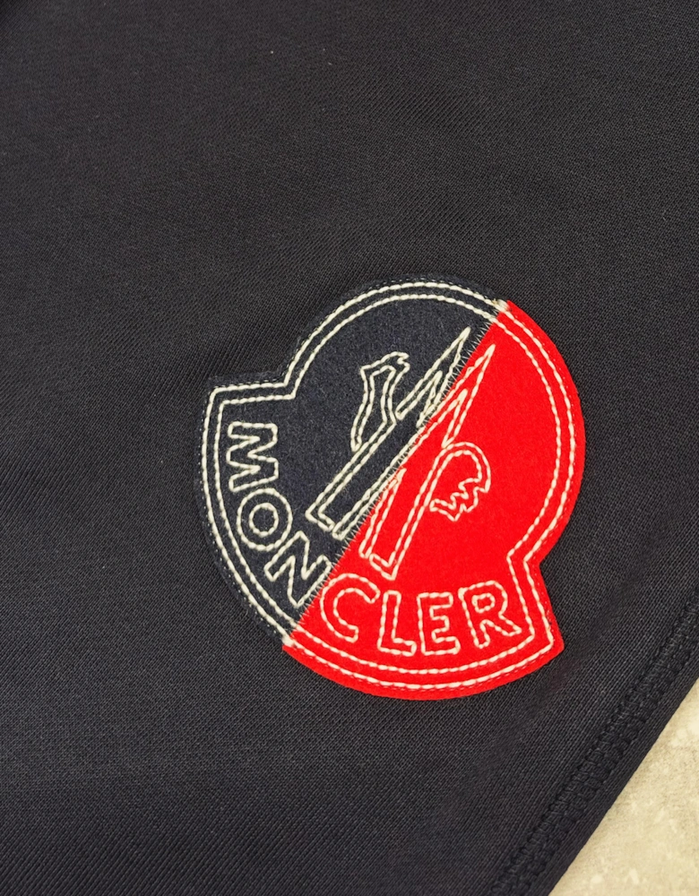 MONCLER 1952 SPLIT LOGO SWEATPANTS NAVY