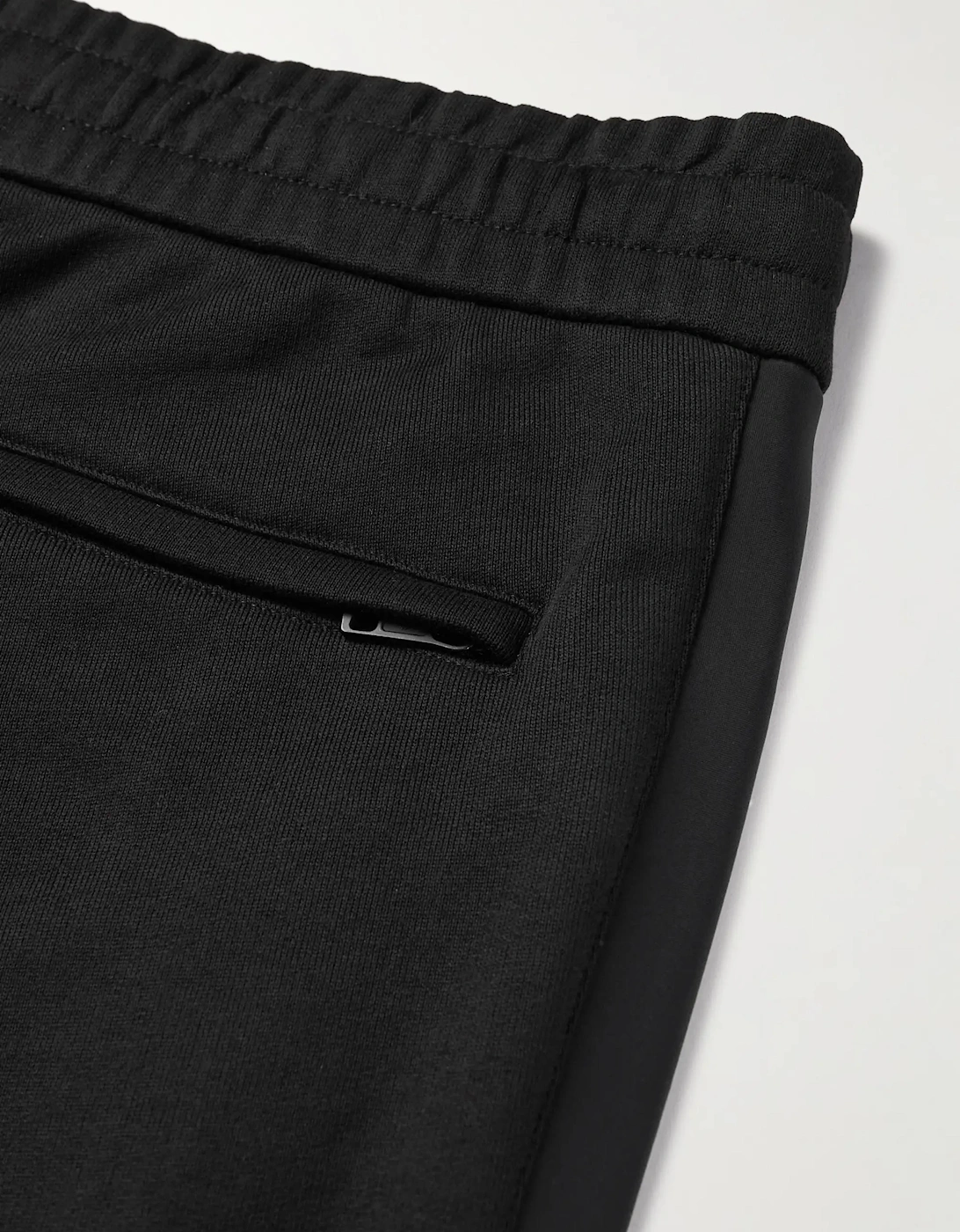 MONCLER TAPE LOGO SWEATPANTS BLACK