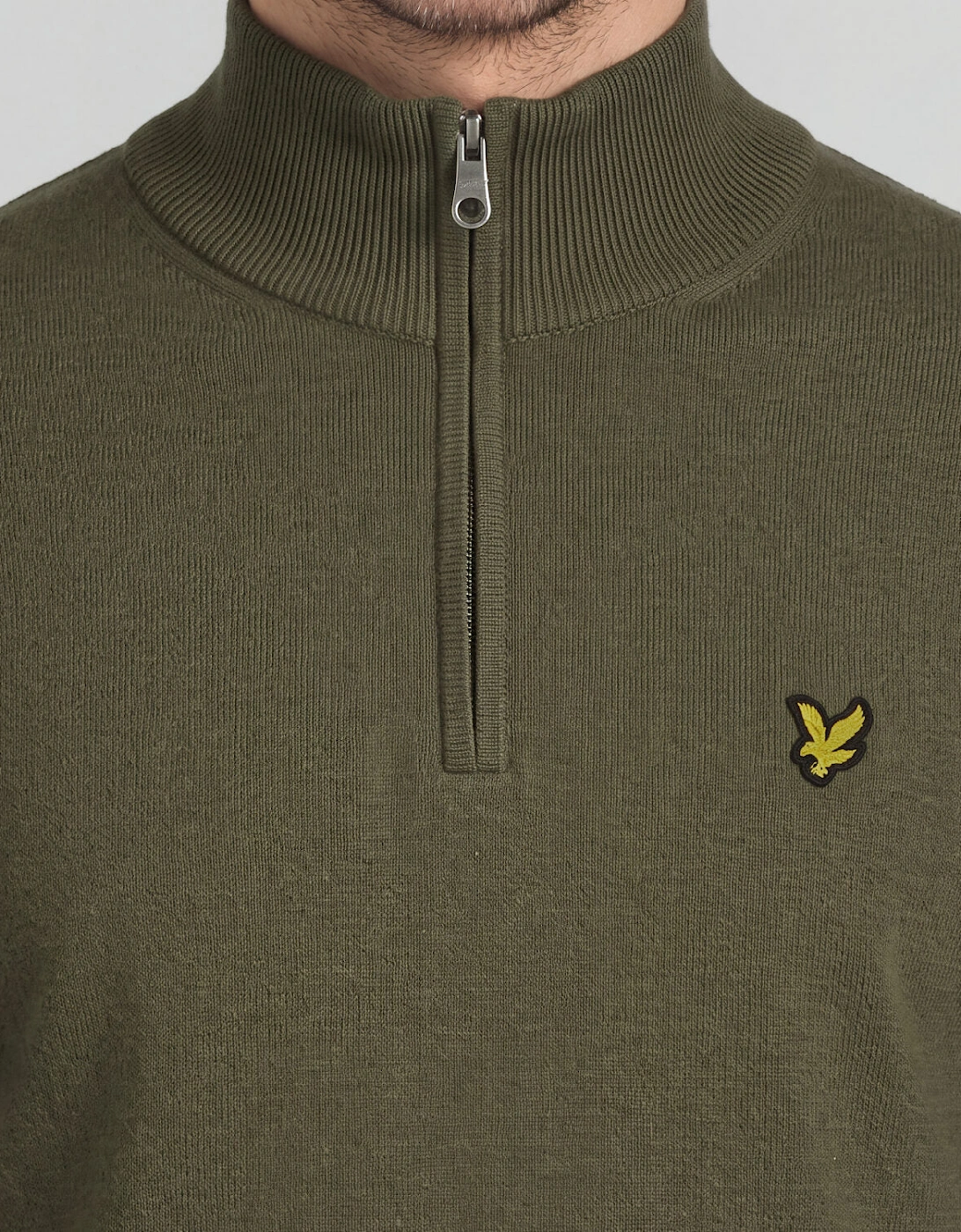 Cotton Merino 1/4 Zip Jumper