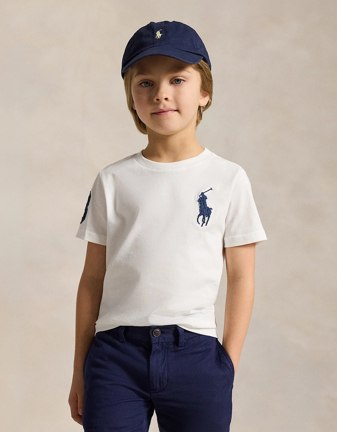 Ralph Lauren Boys Logo T-Shirt in White
