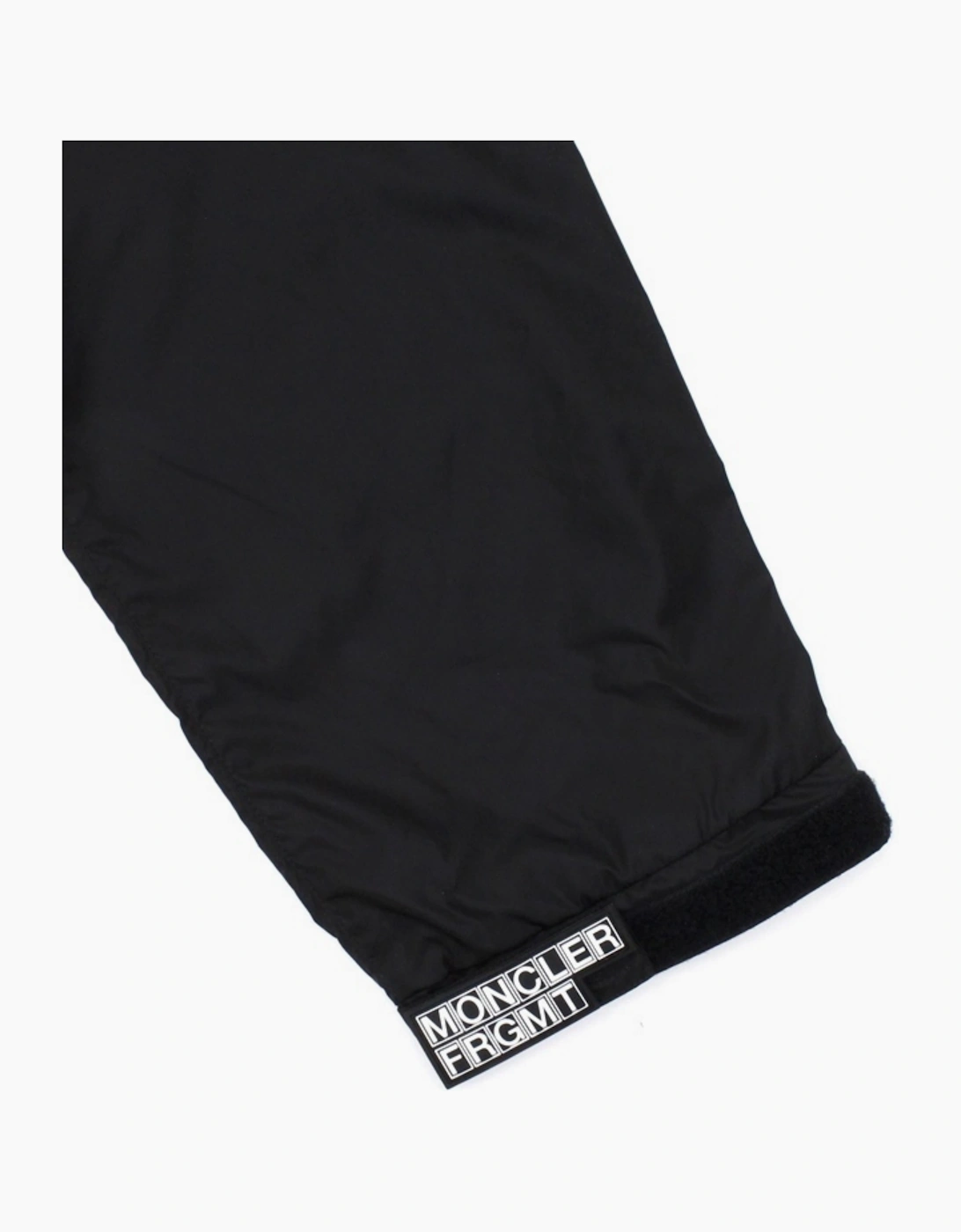 MONCLER FRAGMENT CHEQUERED NYLON TECH PANTS / SHORTS BLACK