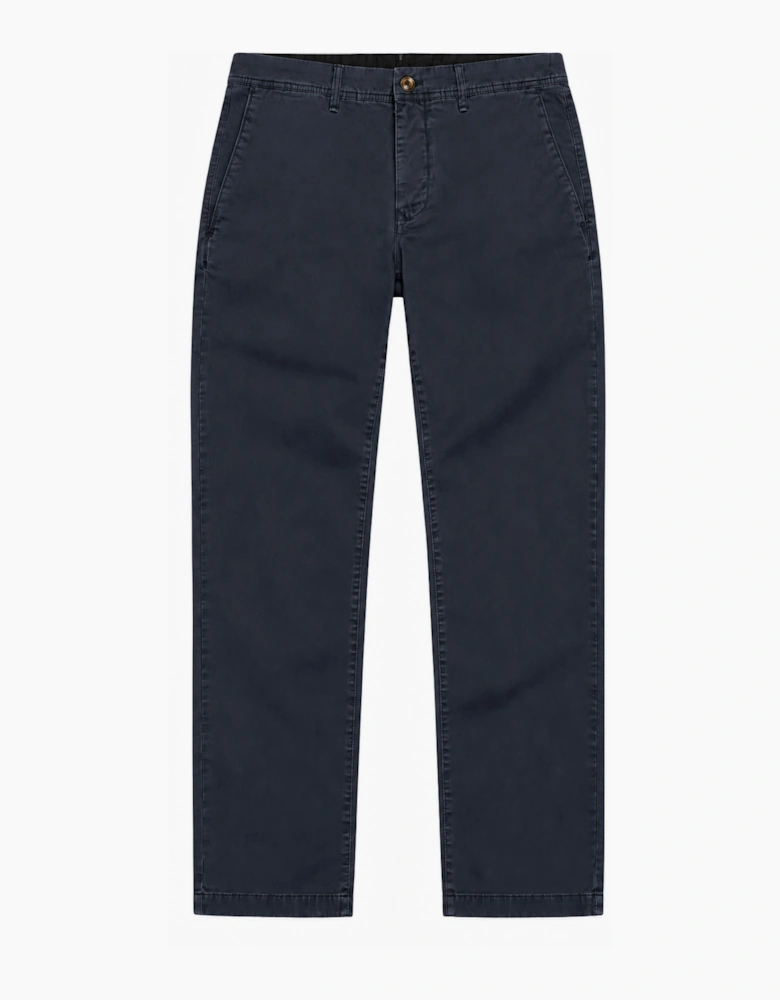 MONCLER GABARDINE CHINO TROUSERS DARK NAVY