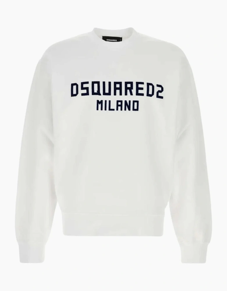 Dsquared2 Milano Logo Sweatshirt in White