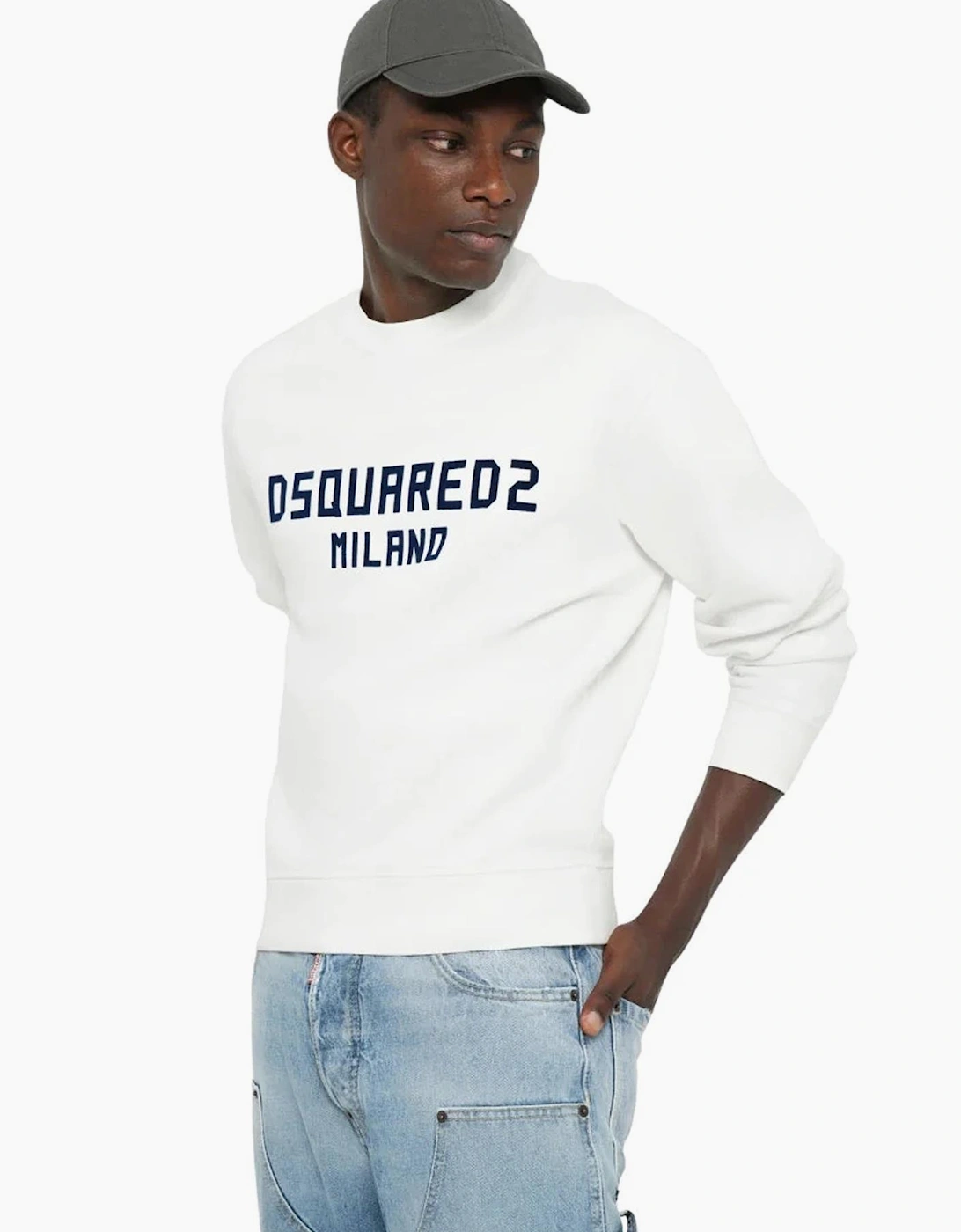 Dsquared2 Milano Logo Sweatshirt in White