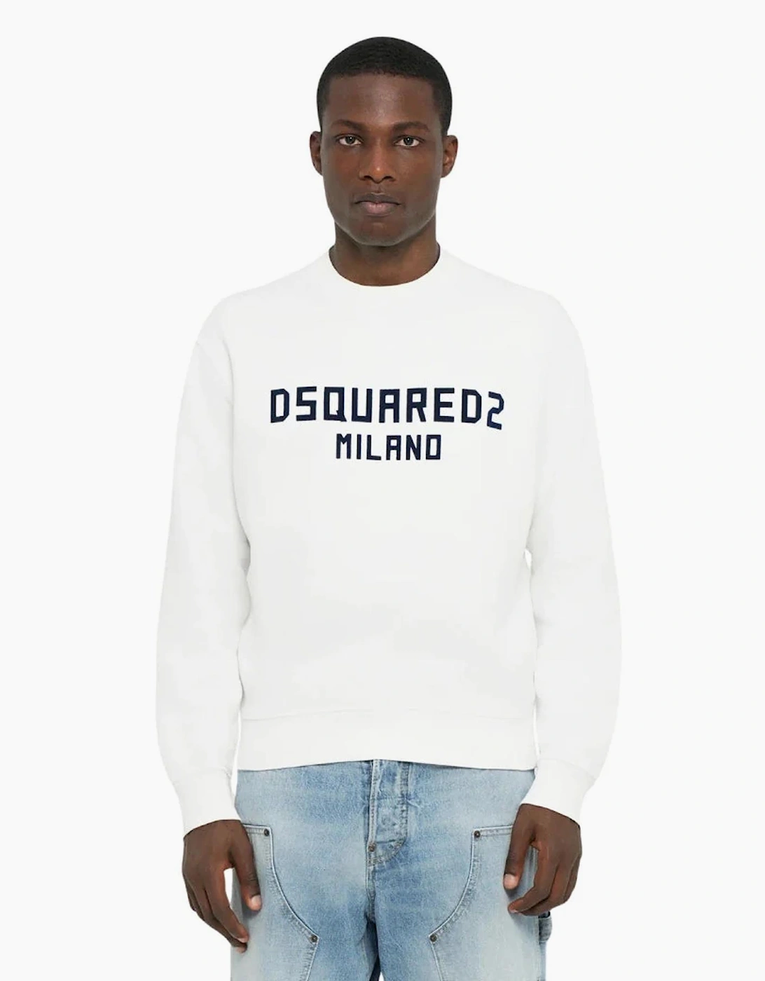 Dsquared2 Milano Logo Sweatshirt in White