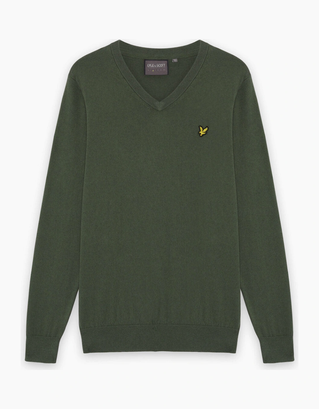 Cotton Blend V-Neck Jumper