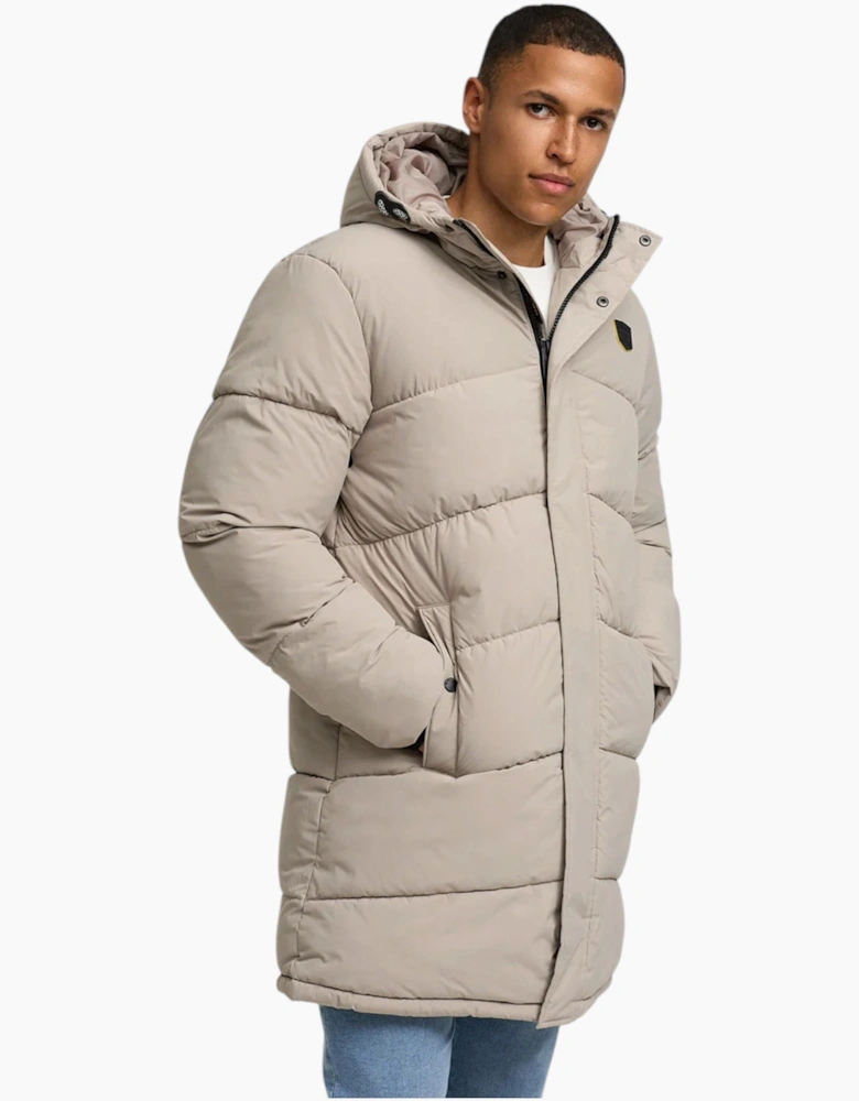 Indicode Mens Parka INPazze Jacket Puffer Hooded Ultra Warm Waterproof Long Coat