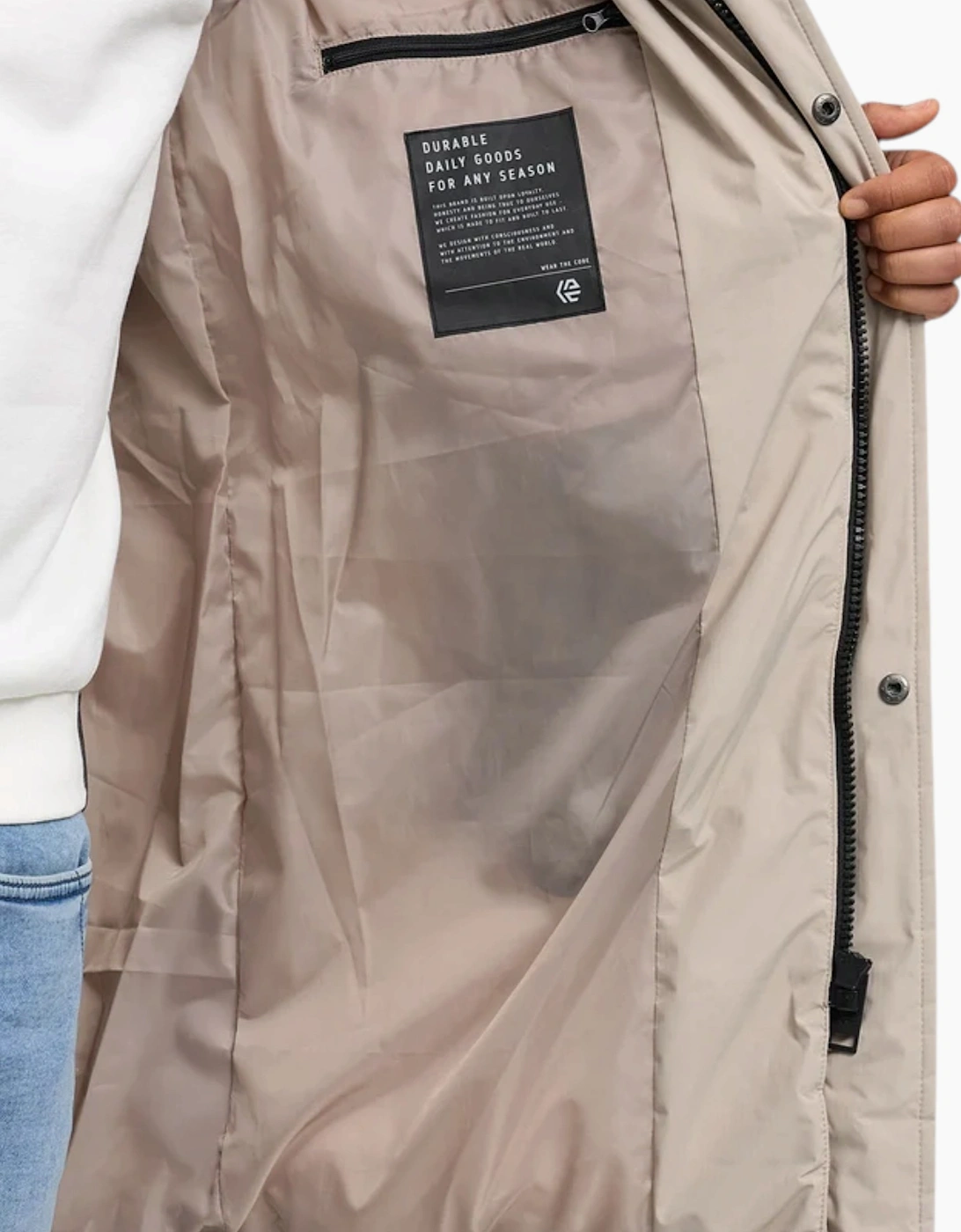 Indicode Mens Parka INPazze Jacket Puffer Hooded Ultra Warm Waterproof Long Coat