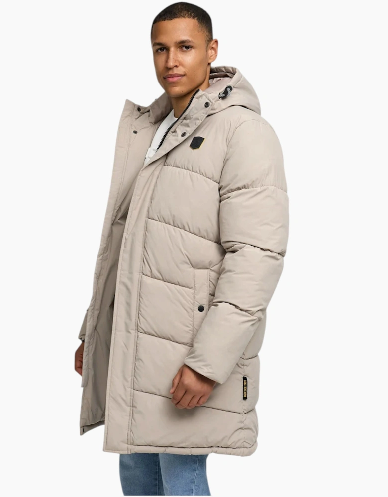 Indicode Mens Parka INPazze Jacket Puffer Hooded Ultra Warm Waterproof Long Coat