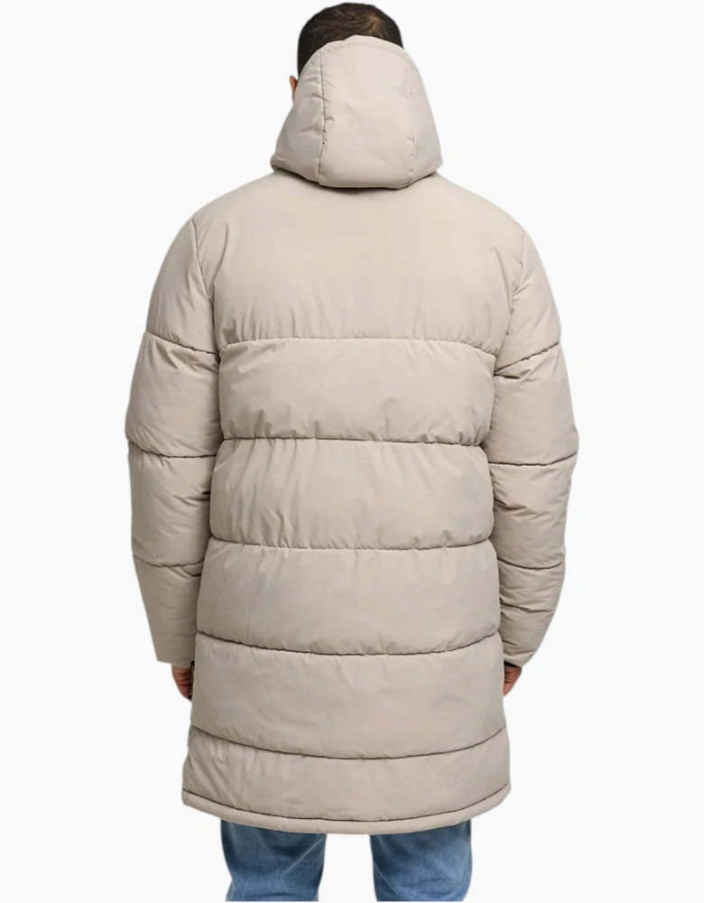 Indicode Mens Parka INPazze Jacket Puffer Hooded Ultra Warm Waterproof Long Coat