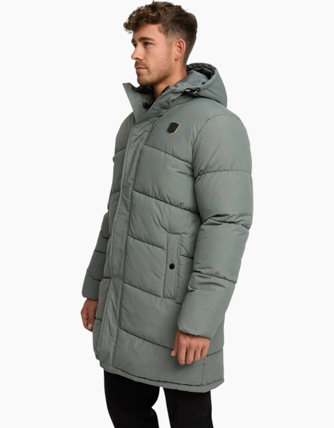 Indicode Mens Parka INPazze Jacket Puffer Hooded Ultra Warm Waterproof Long Coat