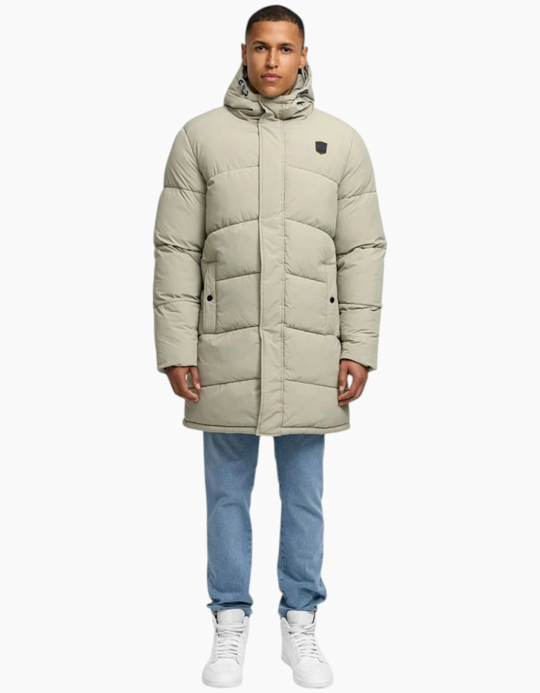 Indicode Mens Parka INPazze Jacket Puffer Hooded Ultra Warm Waterproof Long Coat