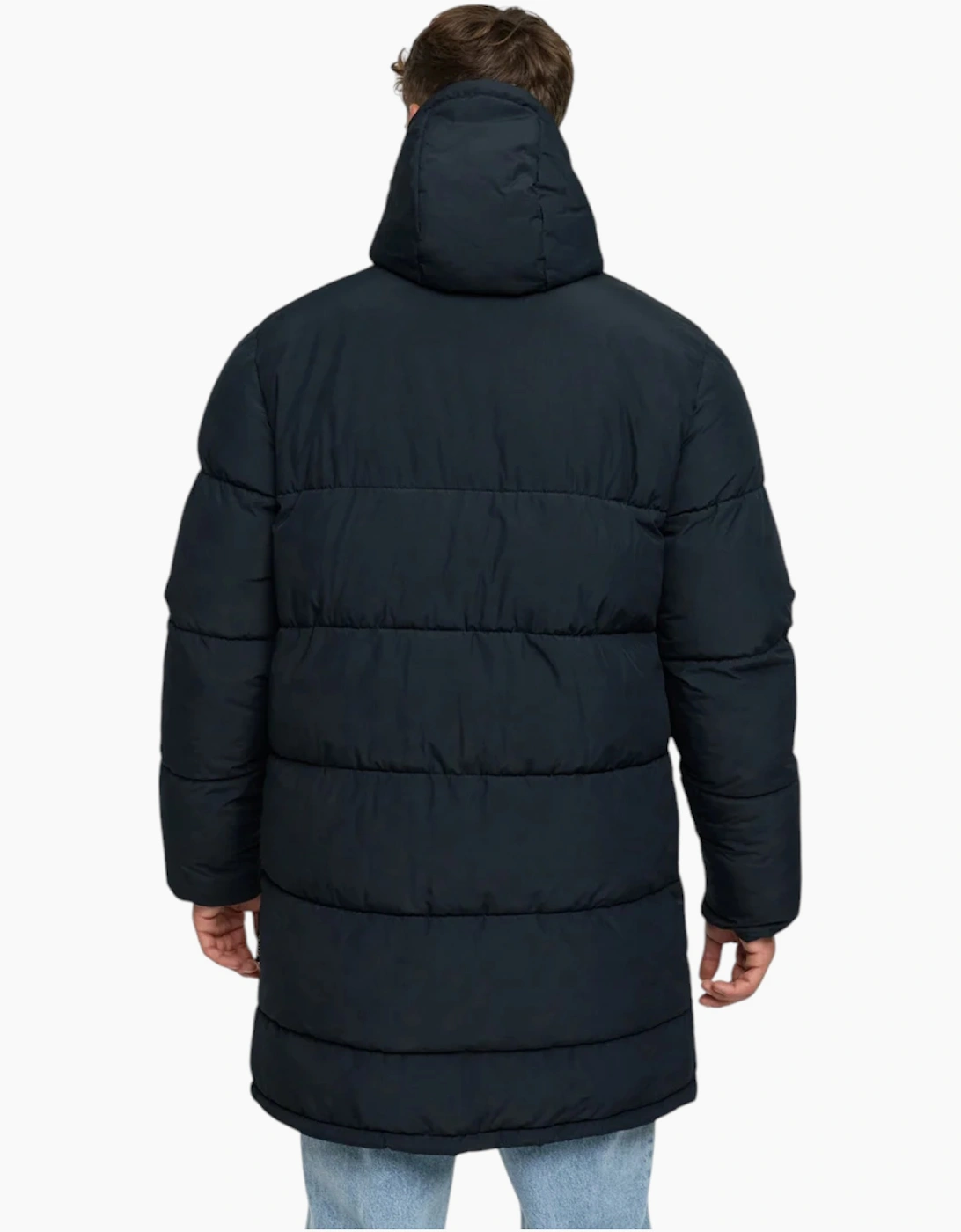 Indicode Mens Parka INPazze Jacket Puffer Hooded Ultra Warm Waterproof Long Coat