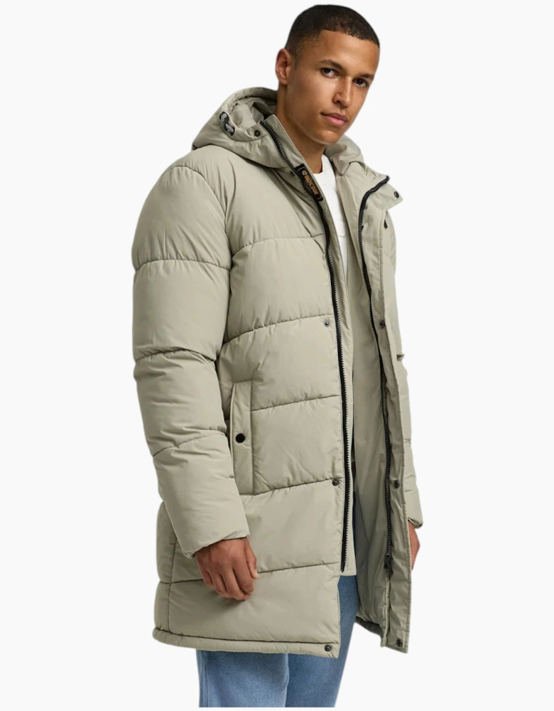 Indicode Mens Parka INPazze Jacket Puffer Hooded Ultra Warm Waterproof Long Coat