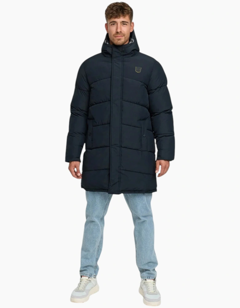 Indicode Mens Parka INPazze Jacket Puffer Hooded Ultra Warm Waterproof Long Coat