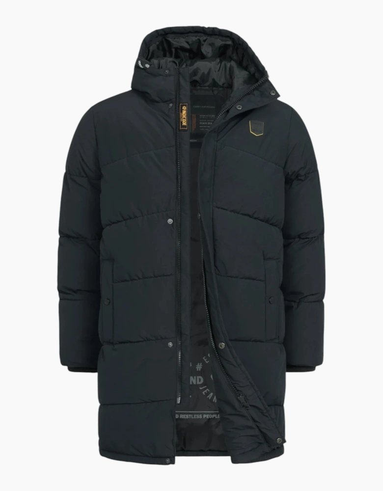 Indicode Mens Parka INPazze Jacket Puffer Hooded Ultra Warm Waterproof Long Coat