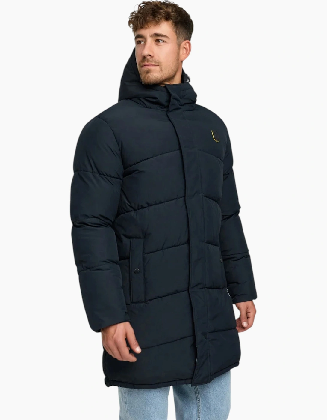 Indicode Mens Parka INPazze Jacket Puffer Hooded Ultra Warm Waterproof Long Coat