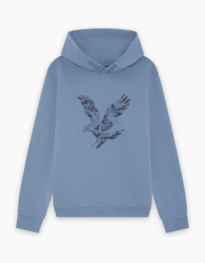 Pixelated Eagle Print Hoodie