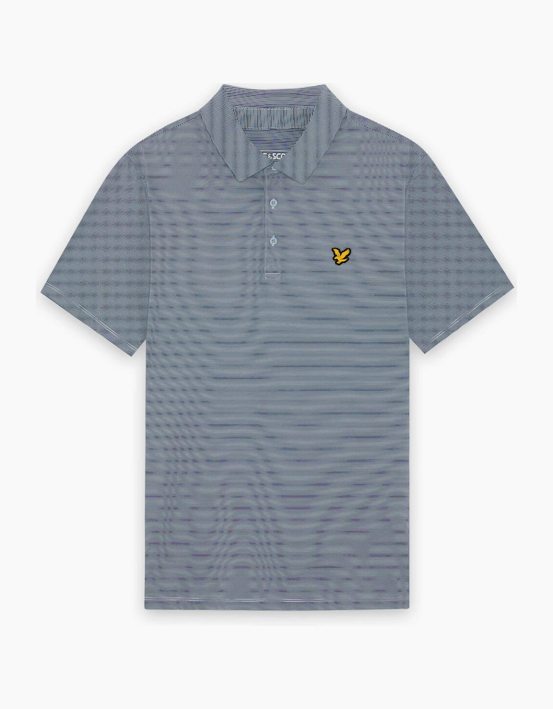 Microstripe Technical Polo Shirt