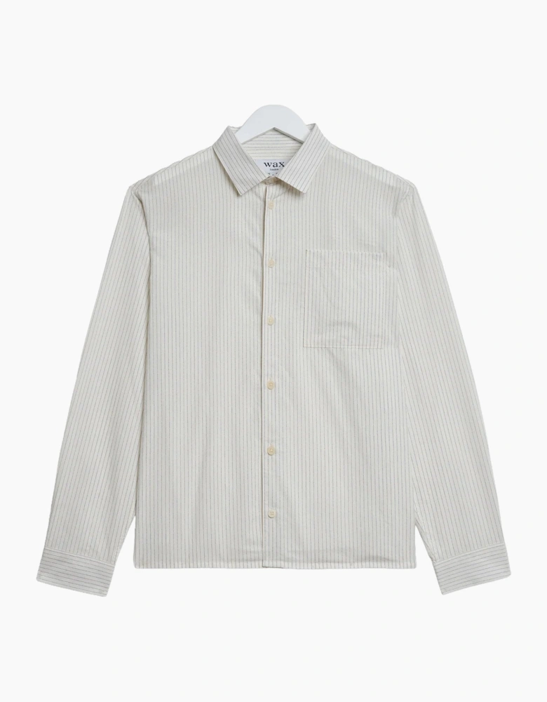 Wax London Halcomb Broken Stripe Long Sleeve Shirt
