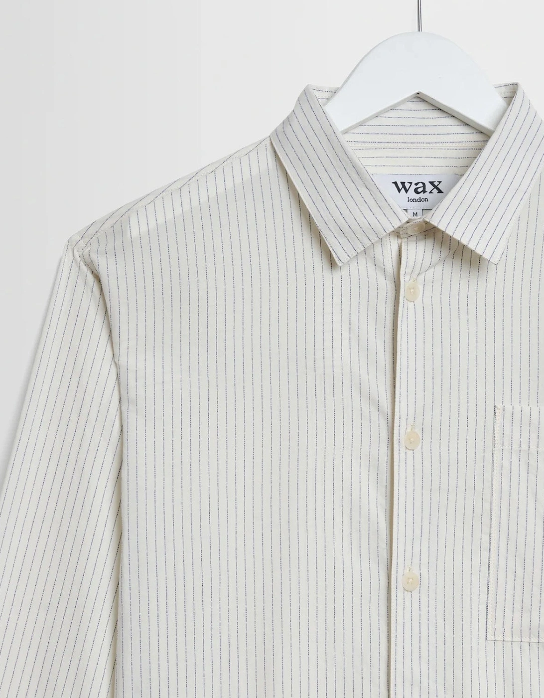 Wax London Halcomb Broken Stripe Long Sleeve Shirt