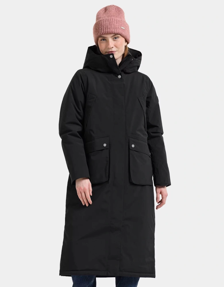 Didriksons Womens Melody Long Parka 2 - Black 060