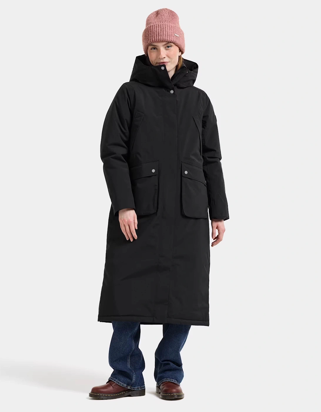 Didriksons Womens Melody Long Parka 2 - Black 060