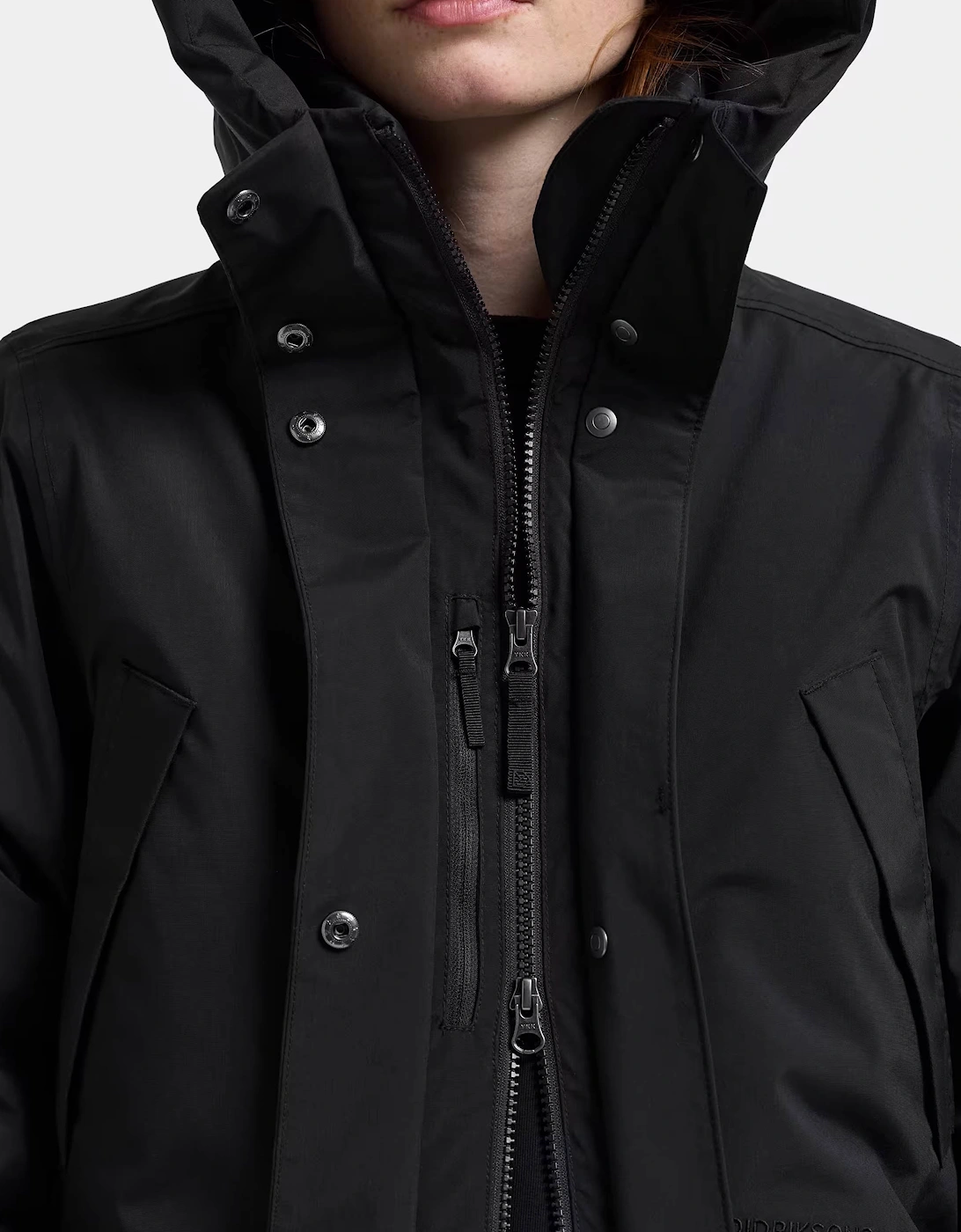 Didriksons Womens Melody Long Parka 2 - Black 060