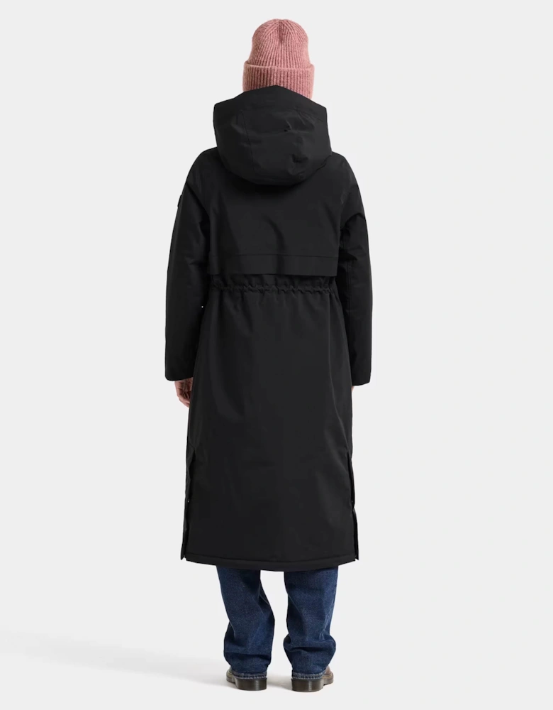 Didriksons Womens Melody Long Parka 2 - Black 060