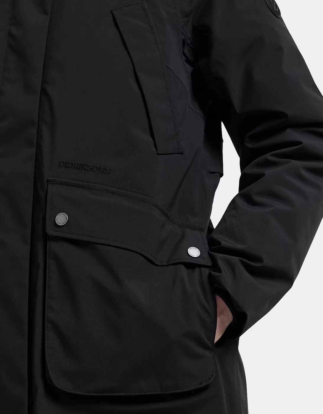 Didriksons Womens Melody Long Parka 2 - Black 060