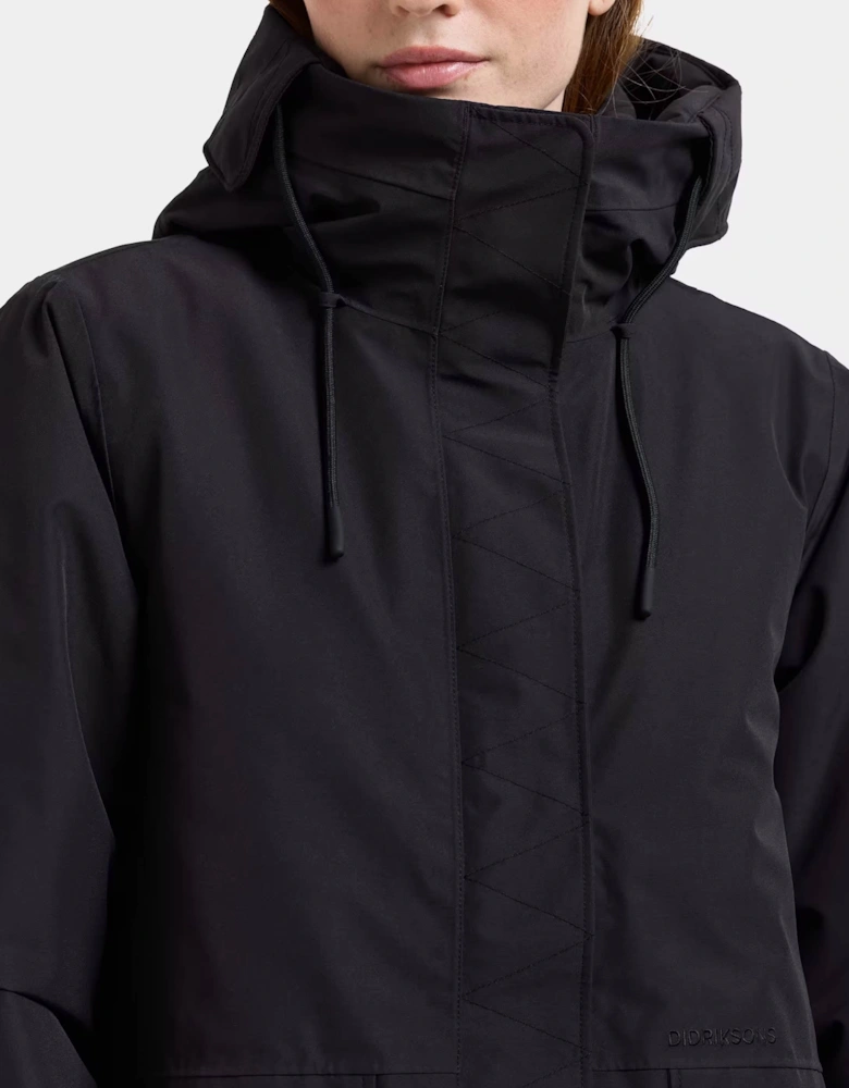 Didriksons Womens Lilian Parka - Black 060