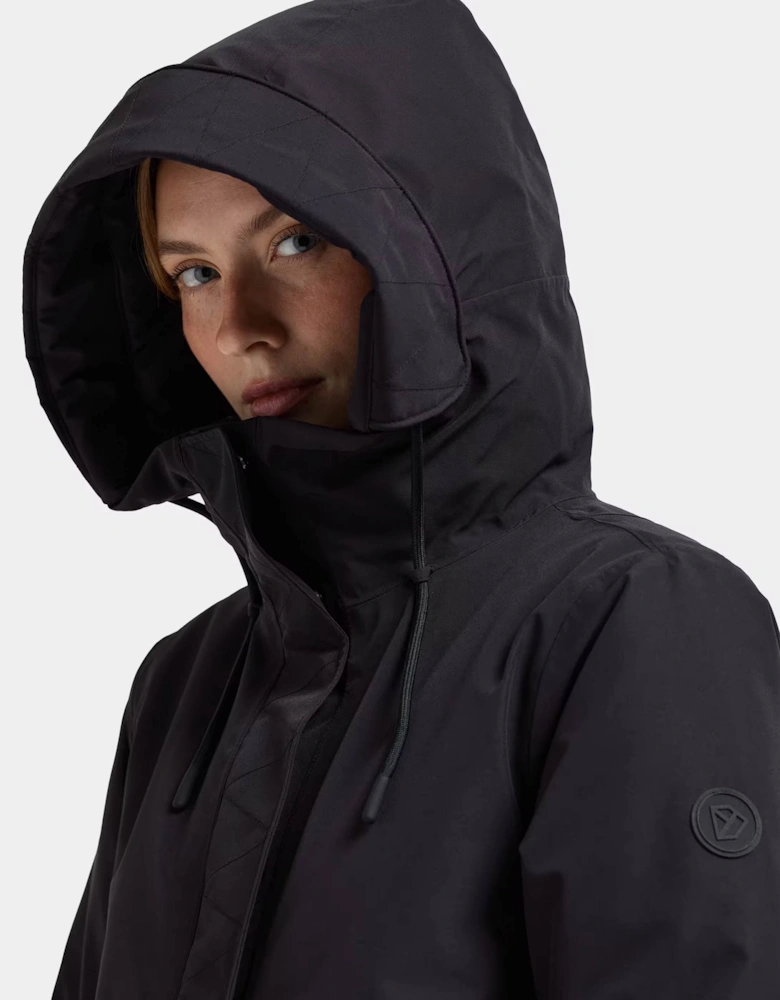 Didriksons Womens Lilian Parka - Black 060