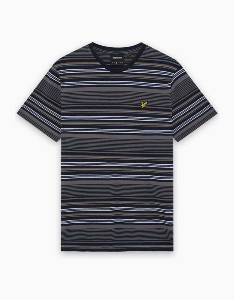 Multi Stripe Cotton T-Shirt