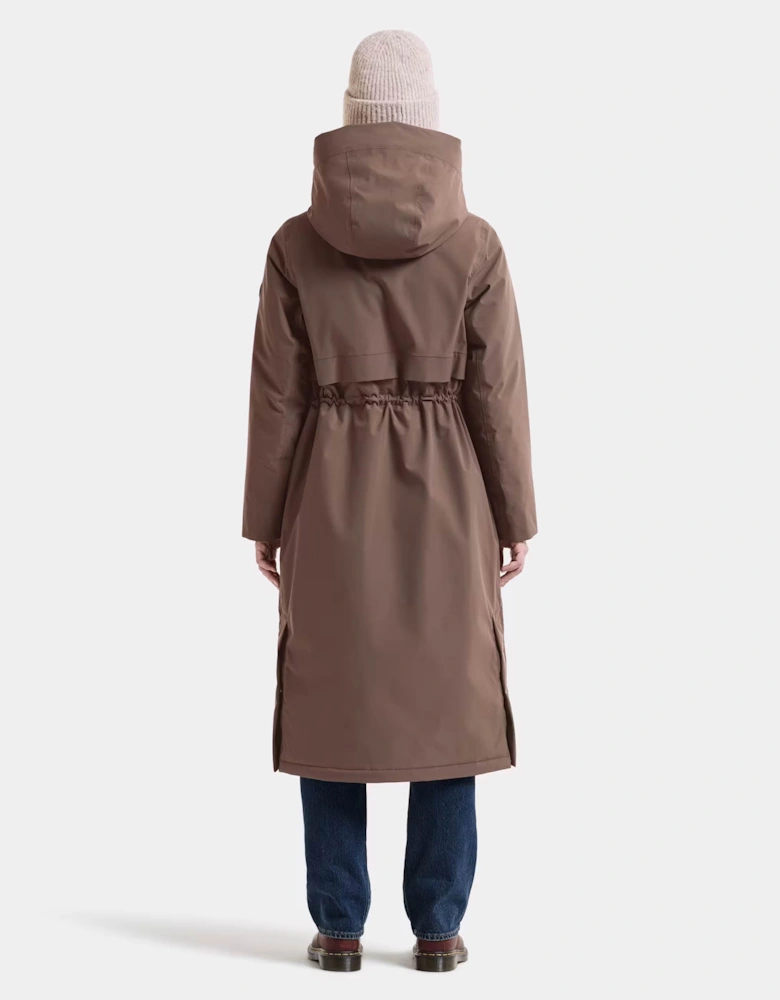 Didriksons Womens Melody Long Parka 2 - Mocha Brown F07
