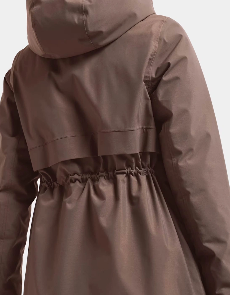Didriksons Womens Melody Long Parka 2 - Mocha Brown F07