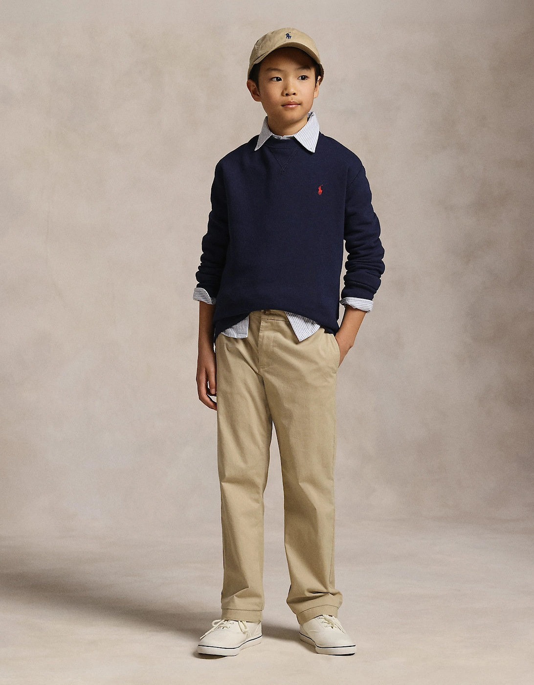 Ralph Lauren Boys Logo Sweatshirt in Navy