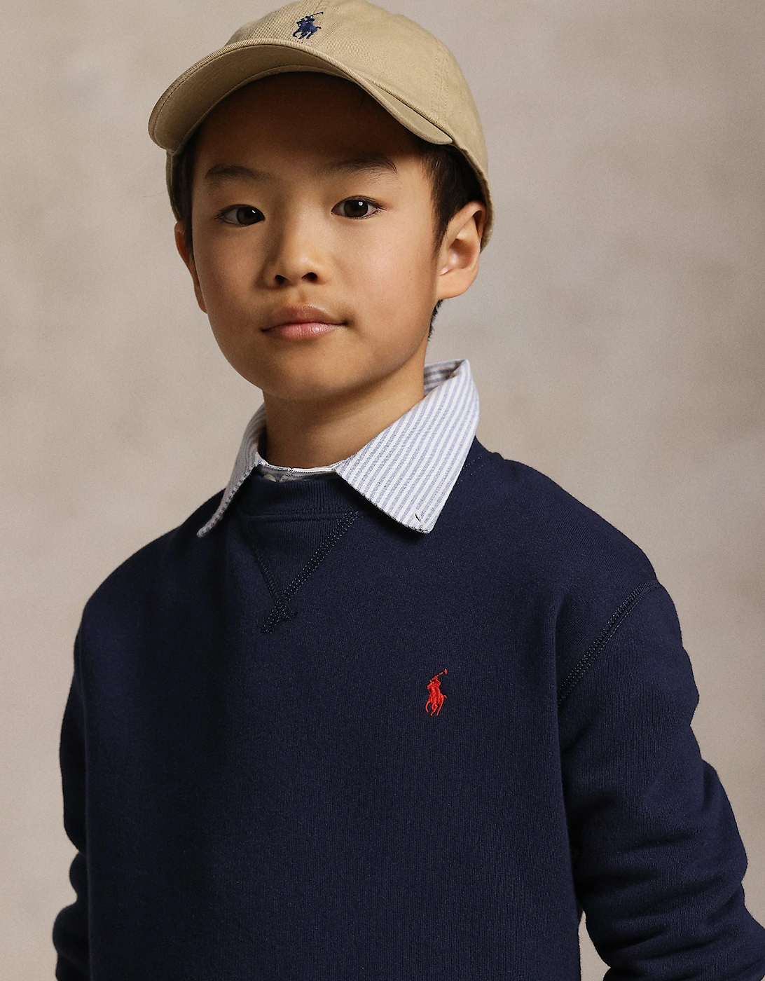 Ralph Lauren Boys Logo Sweatshirt in Navy