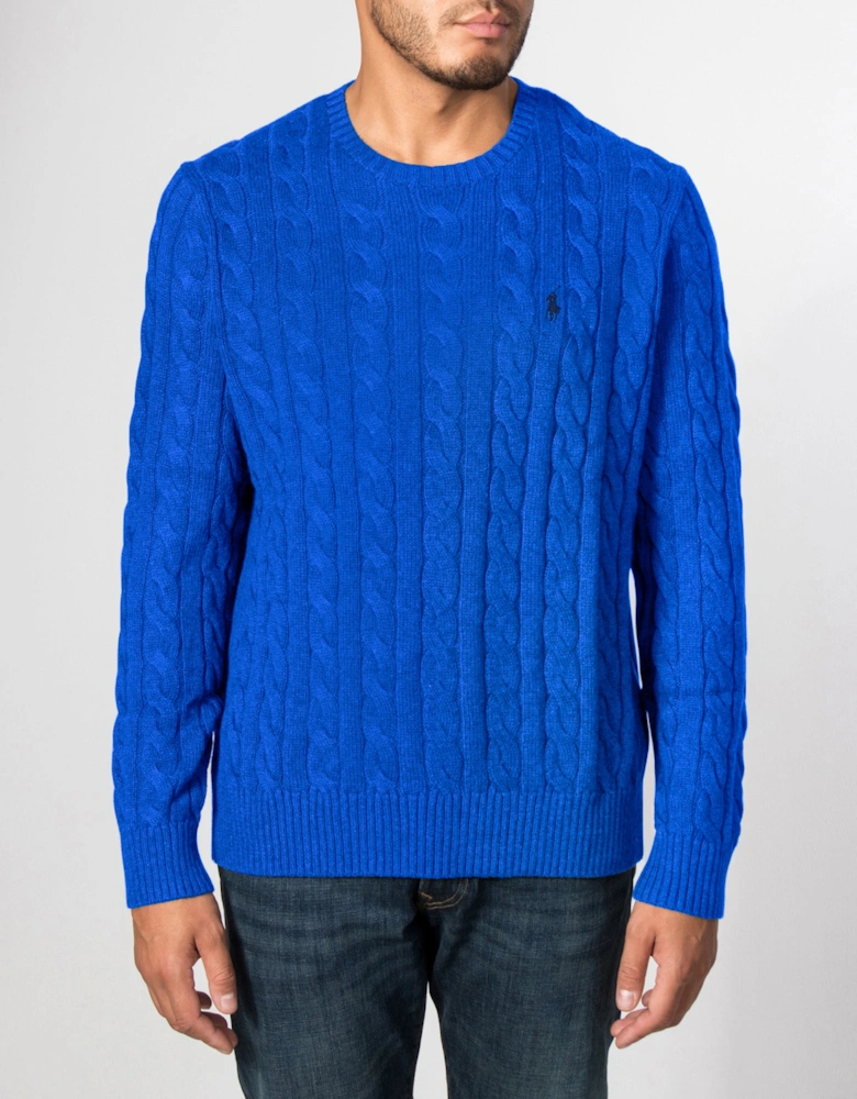 Regular Fit Cable Knit Cotton Jumper