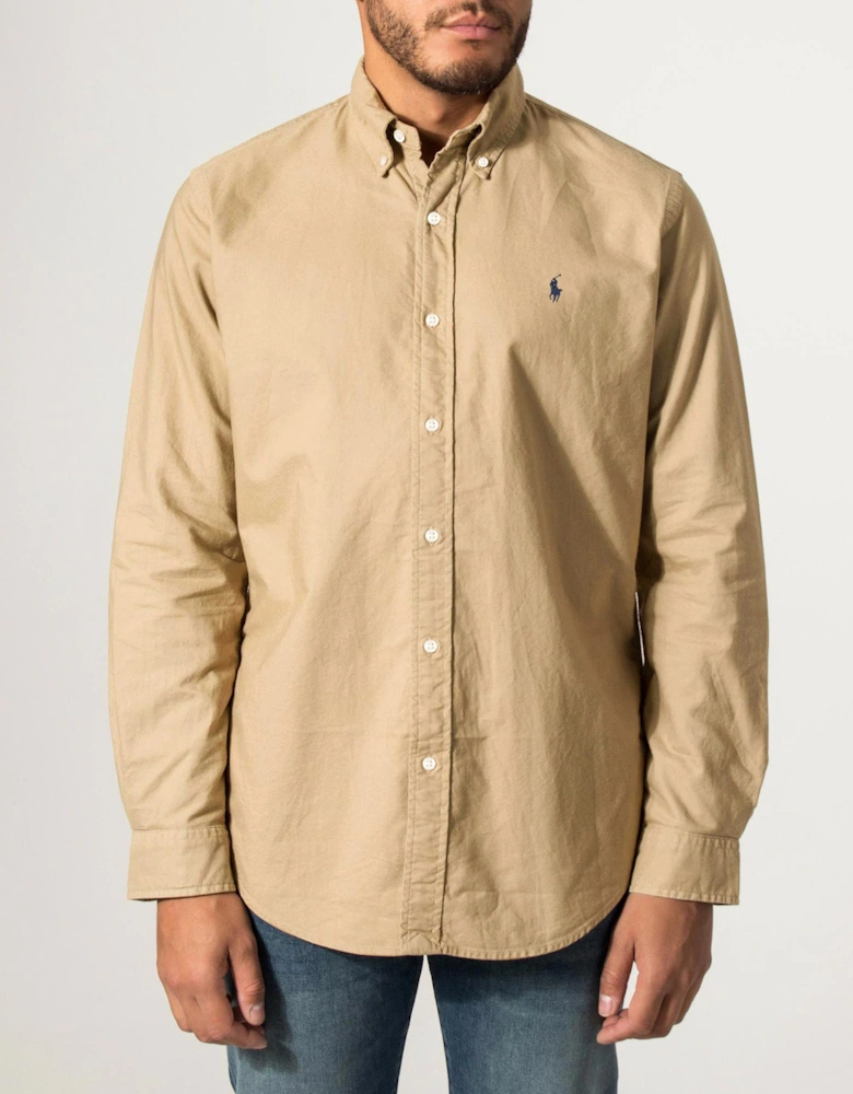Custom Fit Garment-Dyed Oxford Shirt