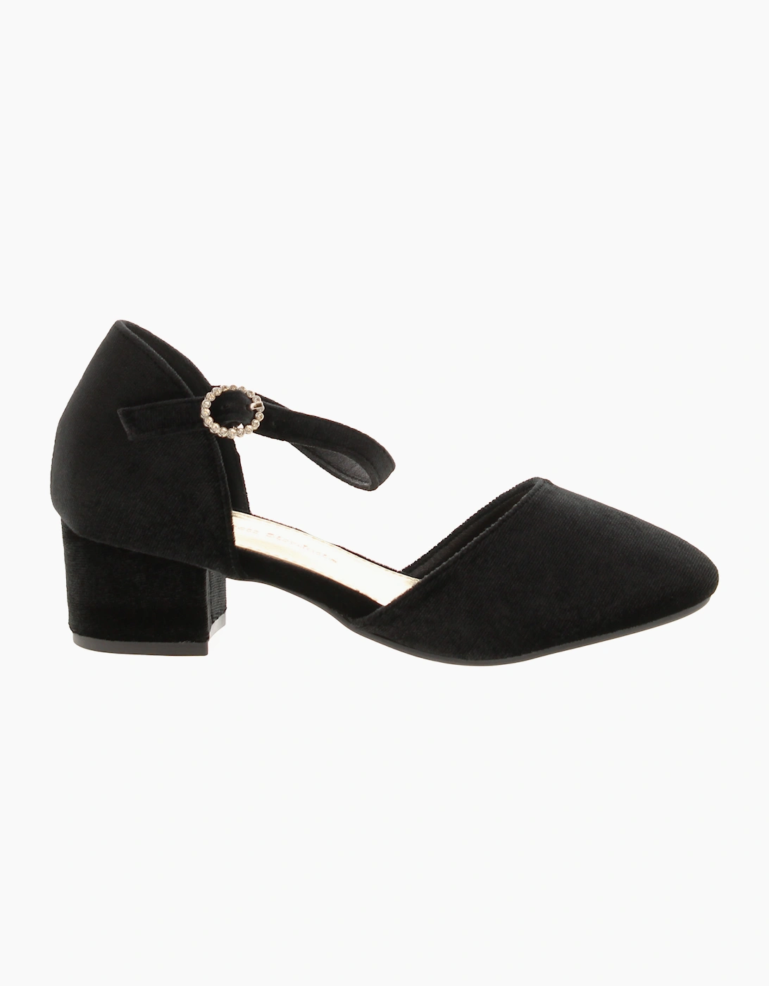 Princess Stardust Girls Sandals Strappy Georgia Buckle black UK Size