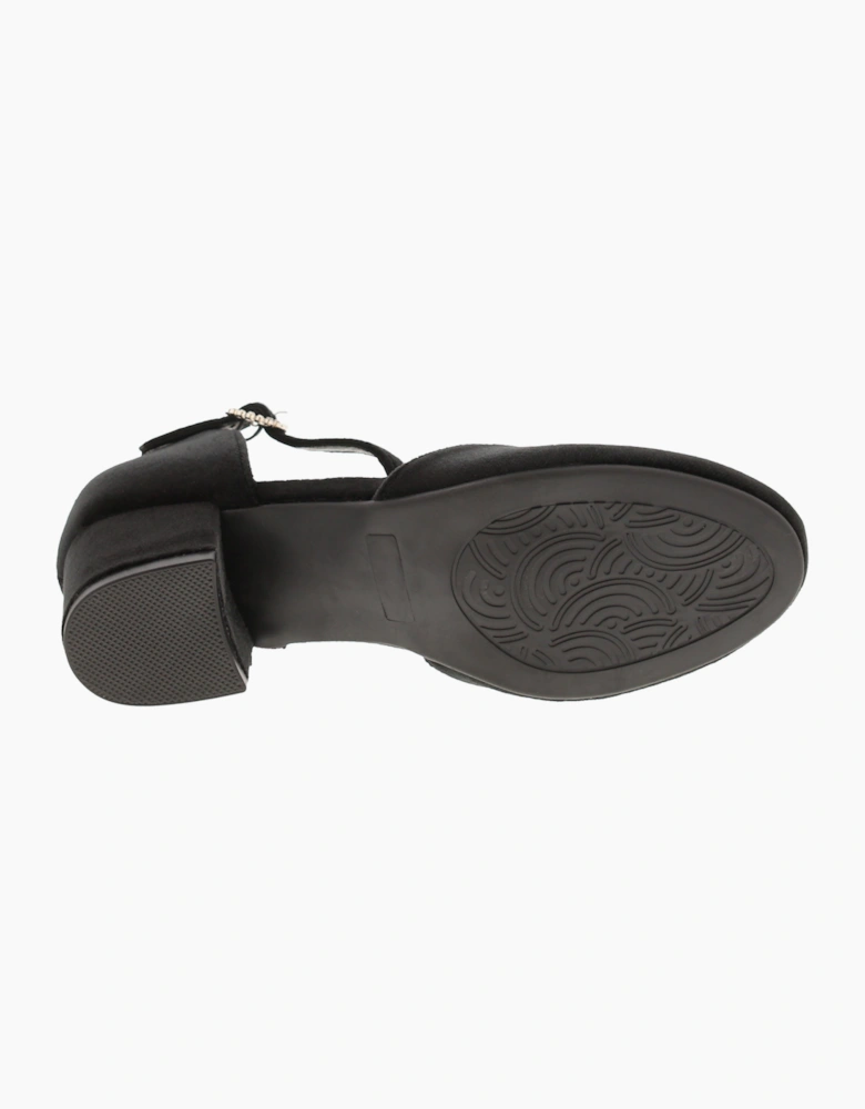 Princess Stardust Girls Sandals Strappy Georgia Buckle black UK Size