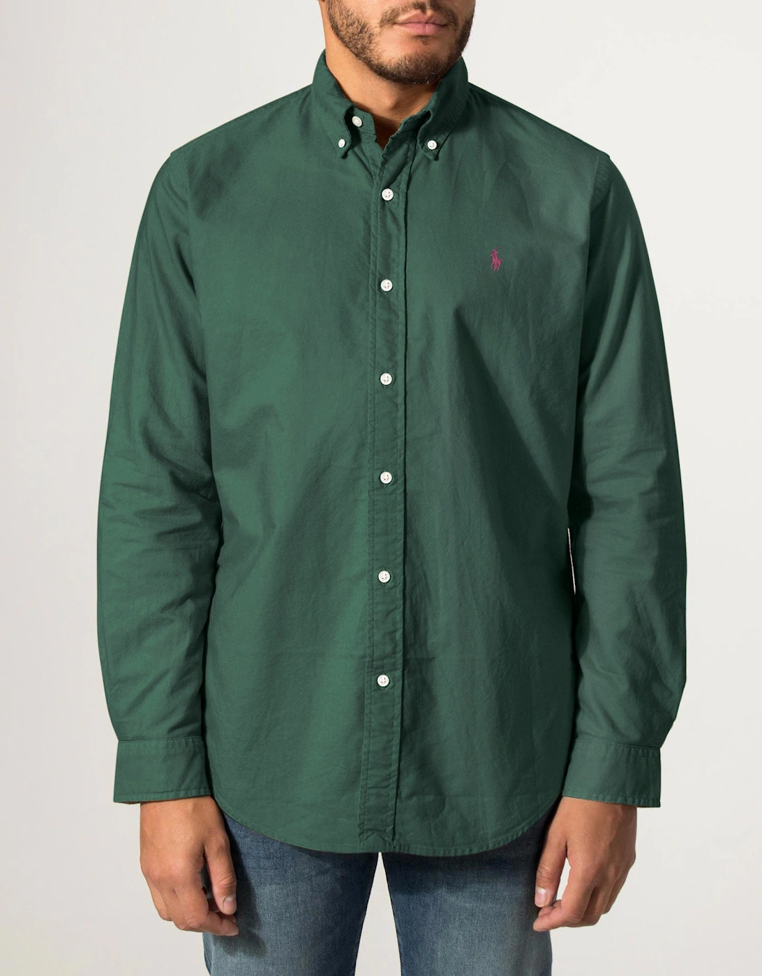Custom Fit Garment-Dyed Oxford Shirt