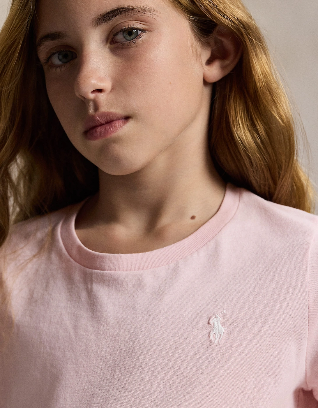 Ralph Lauren Girls Logo T-Shirt in Pink