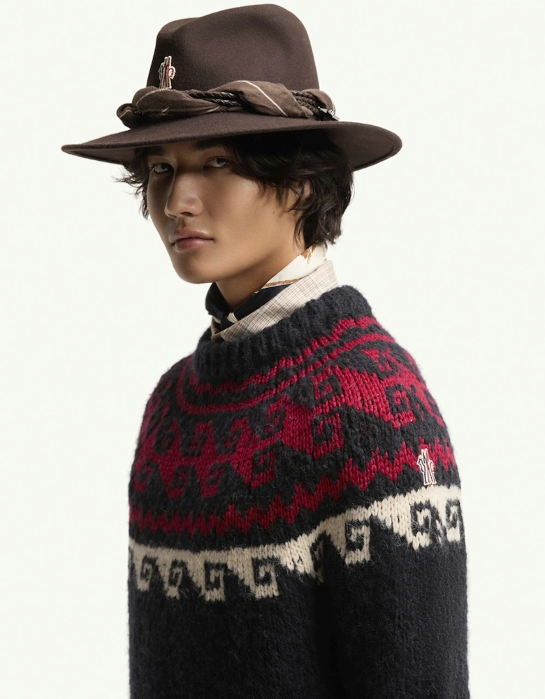Woven Winter Sweater Navy
