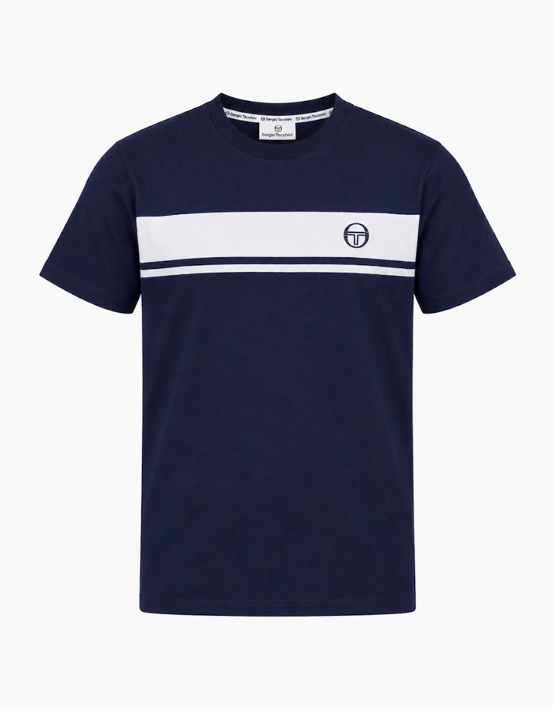 Sergio Tacchini Men's Navy/White Master T-Shirt - Image 6