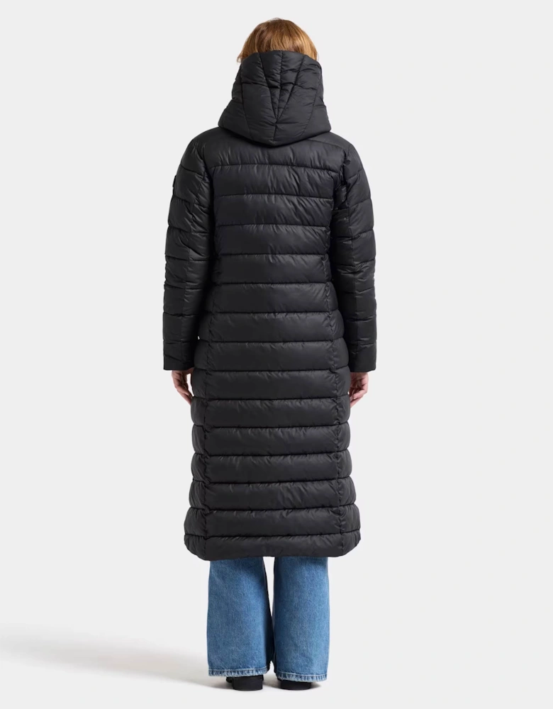 Didriksons Womens Stella Long Parka 6 - Black 060